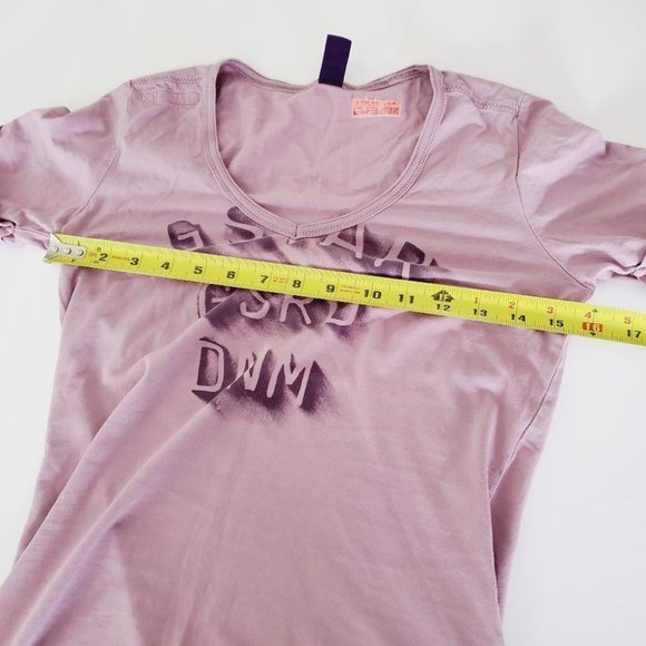 G-STAR Distressed Pink Logo T-Shirt - Picture 8 of 10